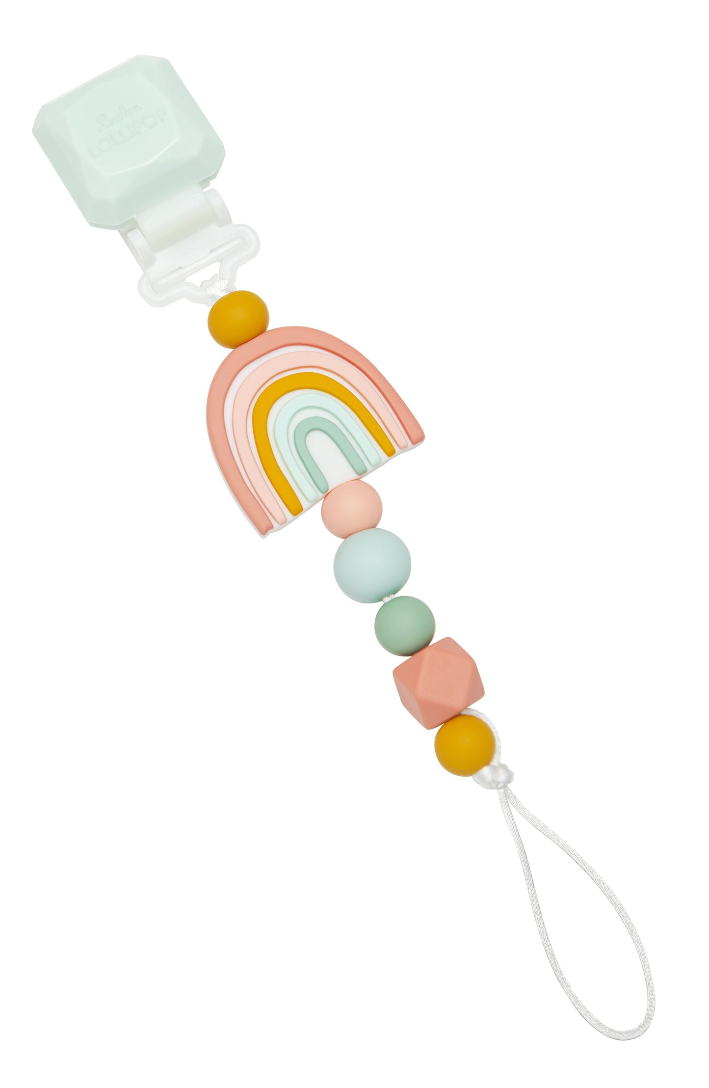 Loulou Lollipop | Darling Pacifier Clip - Rainbow | Artock Australia