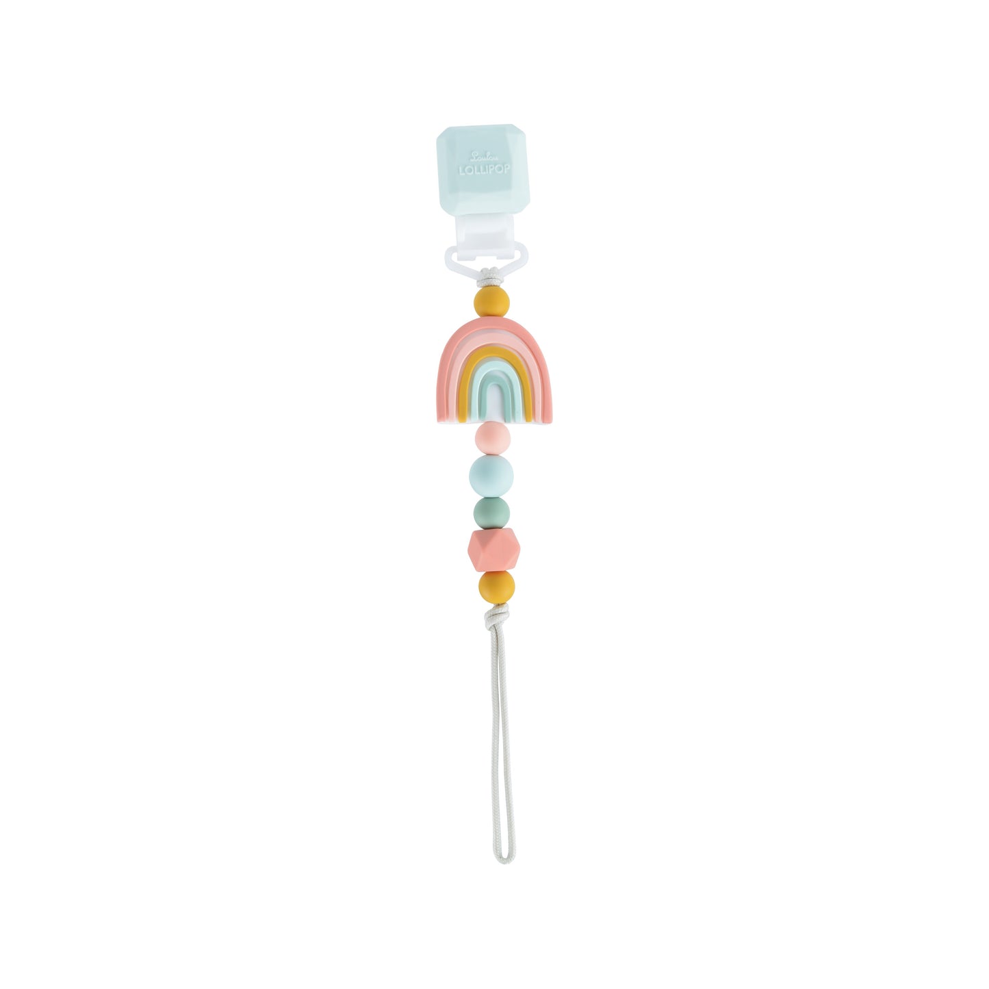 Loulou Lollipop | Darling Pacifier Clip - Rainbow | Artock Australia