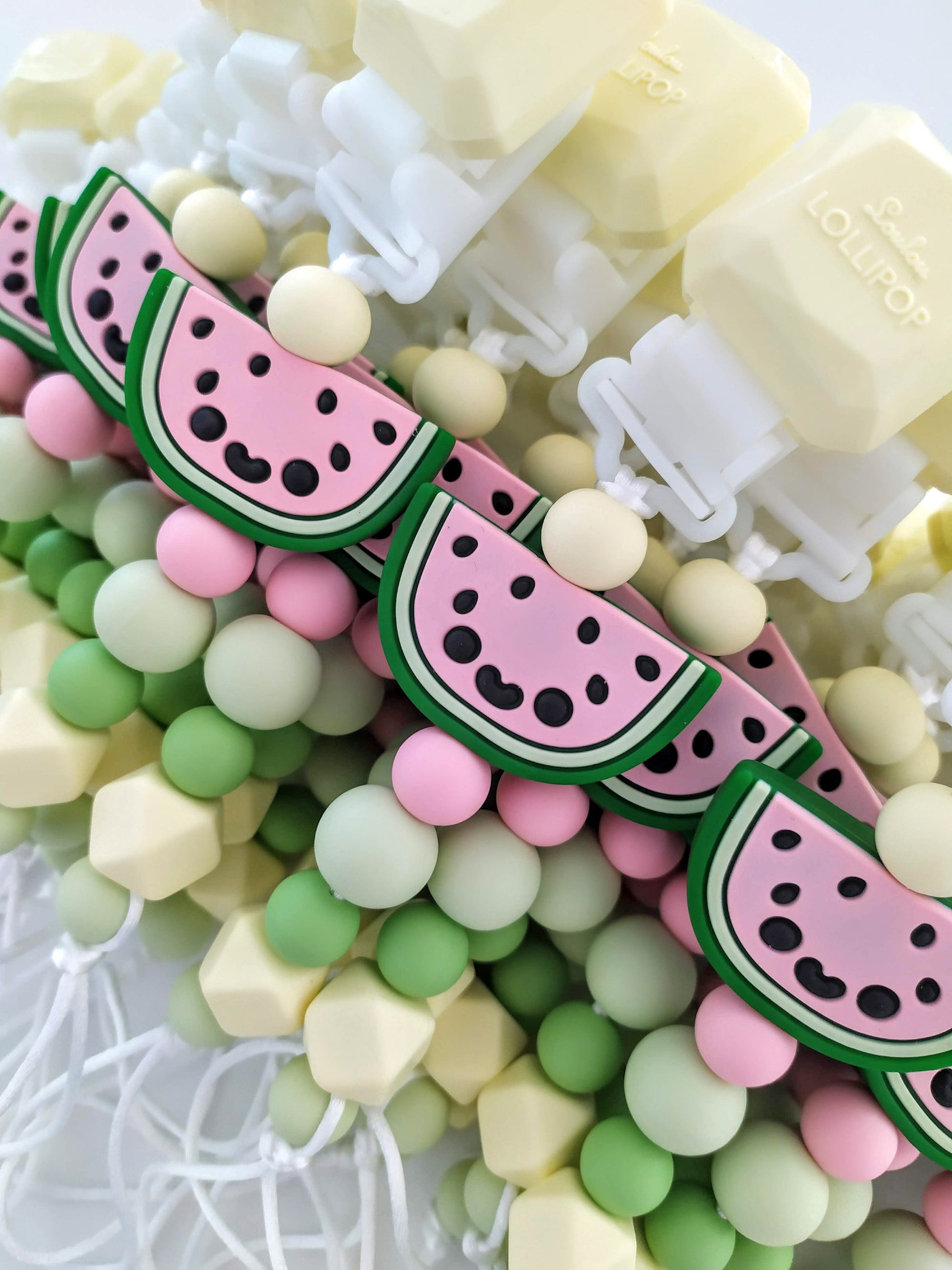 Loulou Lollipop | Darling Pacifier Clip - Watermelon | Artock Australia