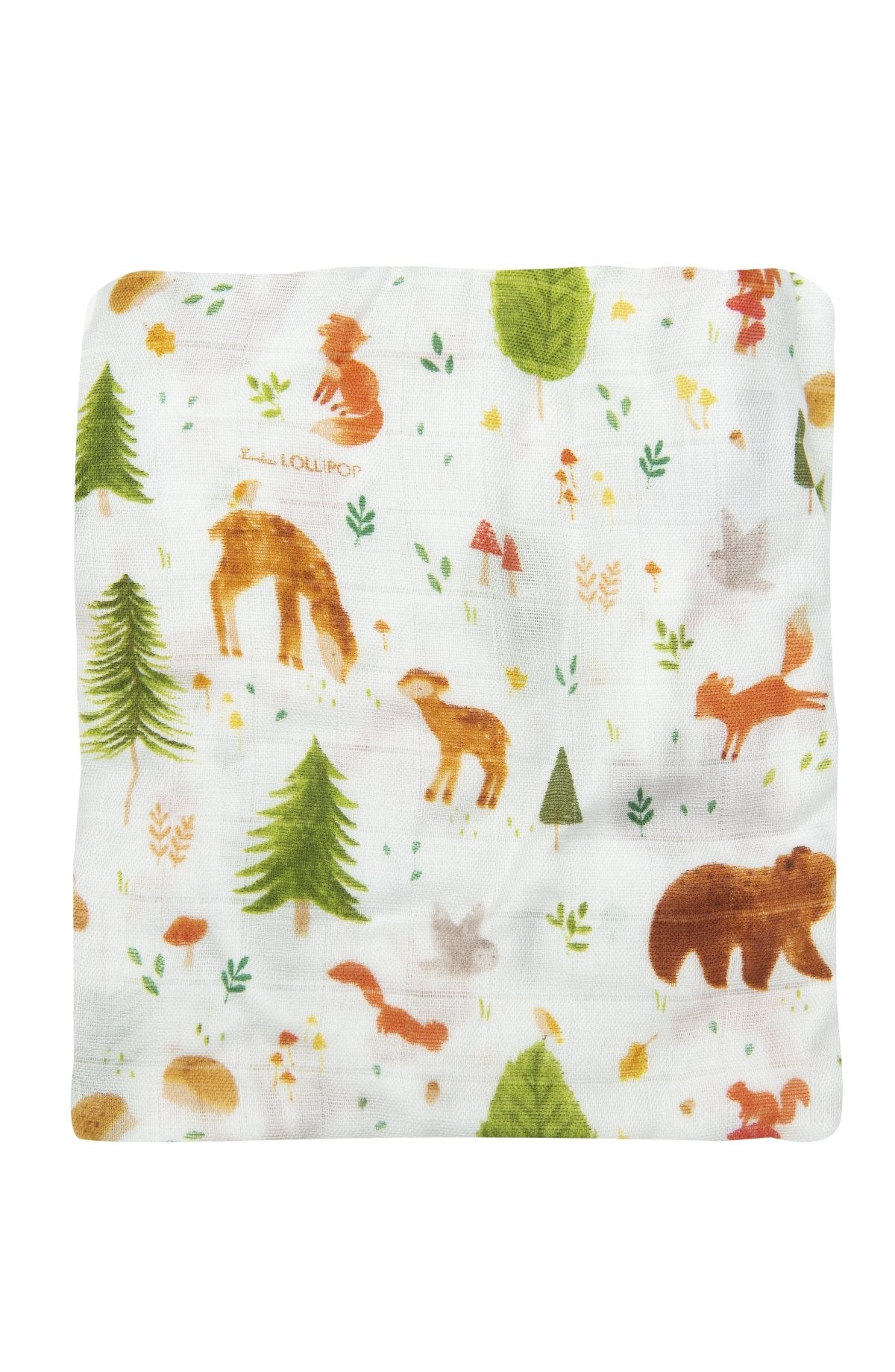 Loulou Lollipop | Fitted Crib Sheet - Forest Friends | Artock Australia