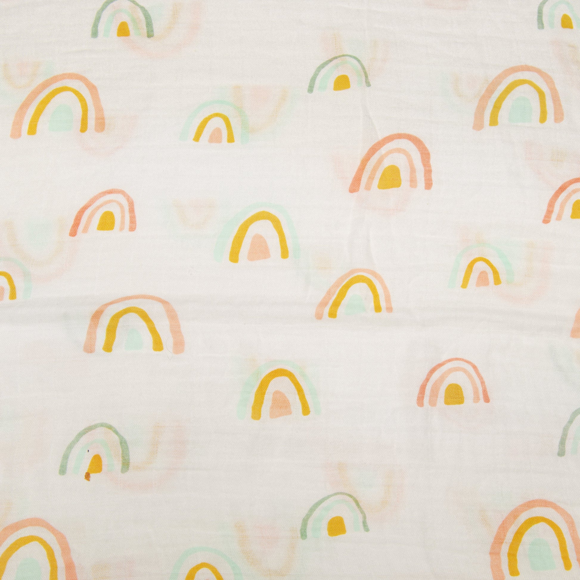 Loulou Lollipop | Fitted Crib Sheet - Pastel Rainbow | Artock Australia