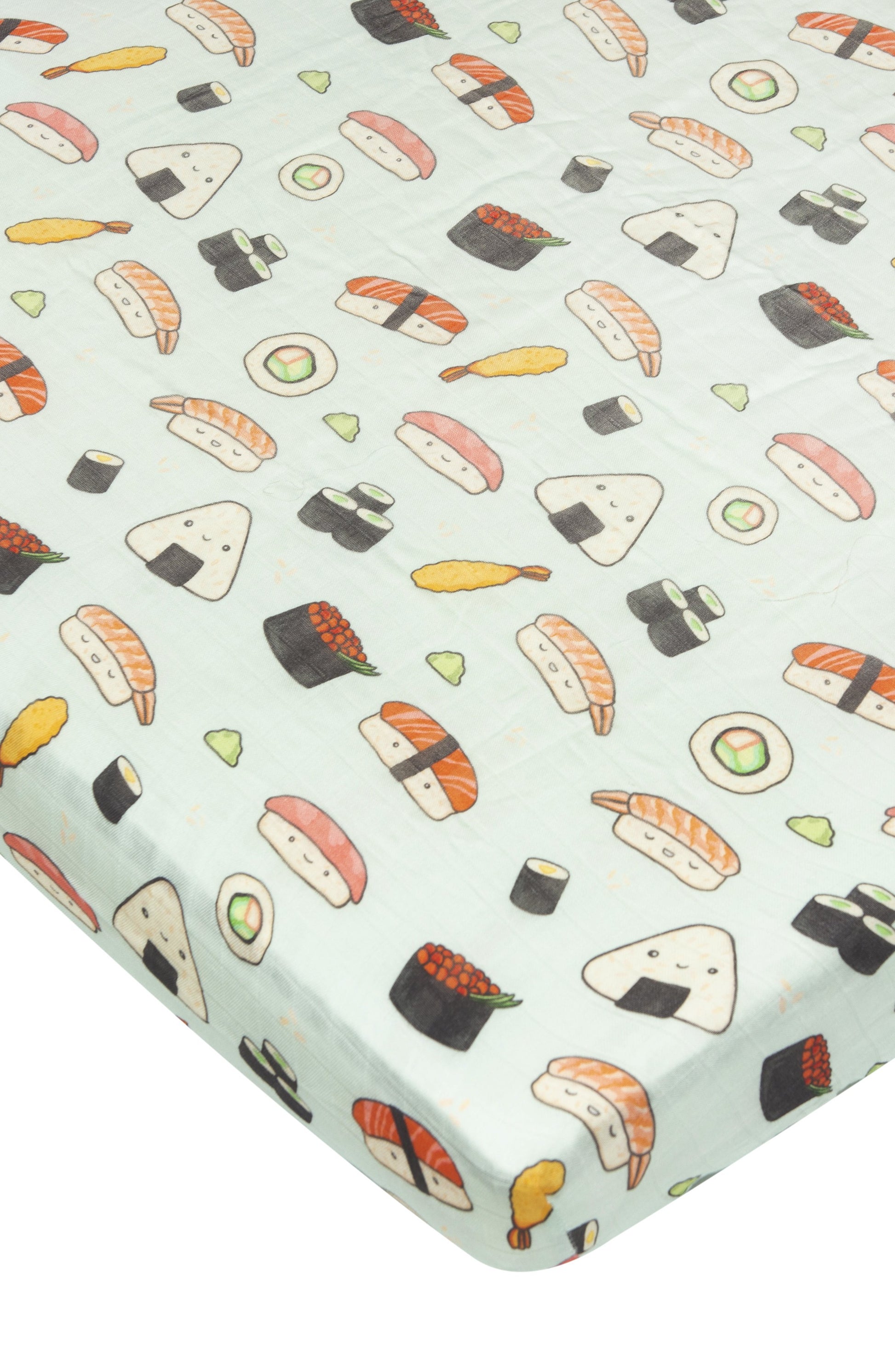 Loulou Lollipop | Fitted Crib Sheet - Sushi | Artock Australia