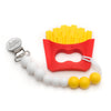 Loulou Lollipop | French Fries Silicone Teether with Holder | Artock Australia