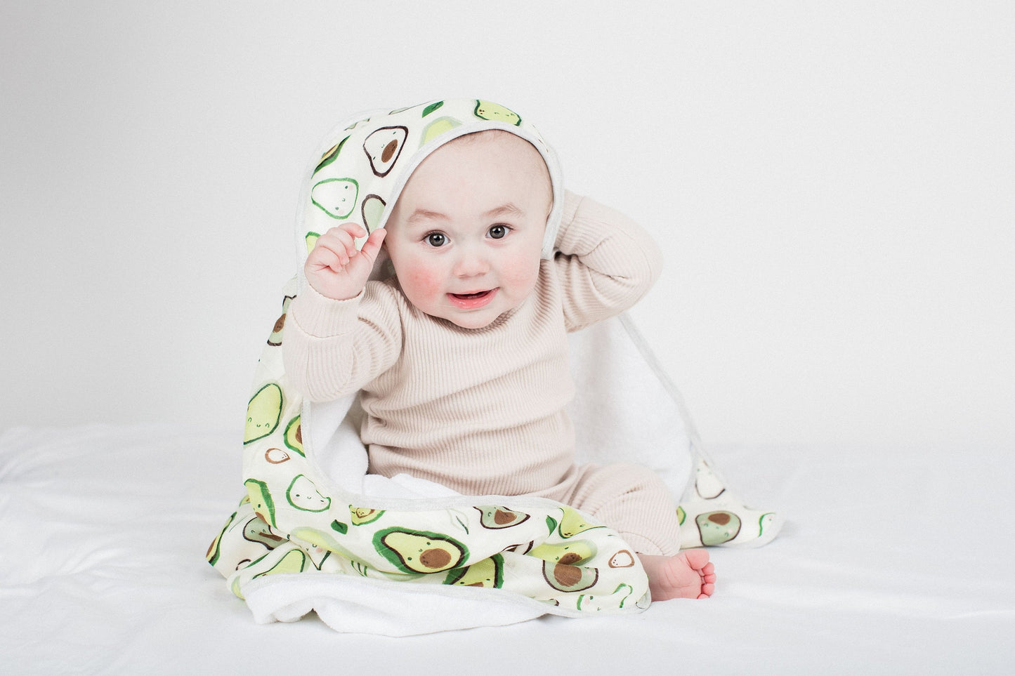 Loulou Lollipop - Hooded Towel Set - Avocado - Artock Australia