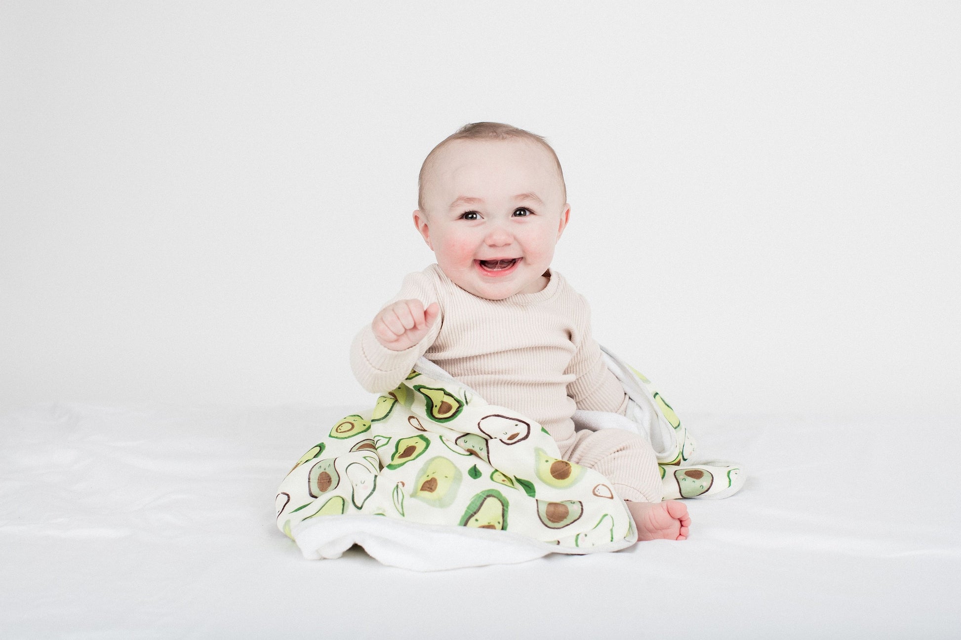 Loulou Lollipop - Hooded Towel Set - Avocado - Artock Australia