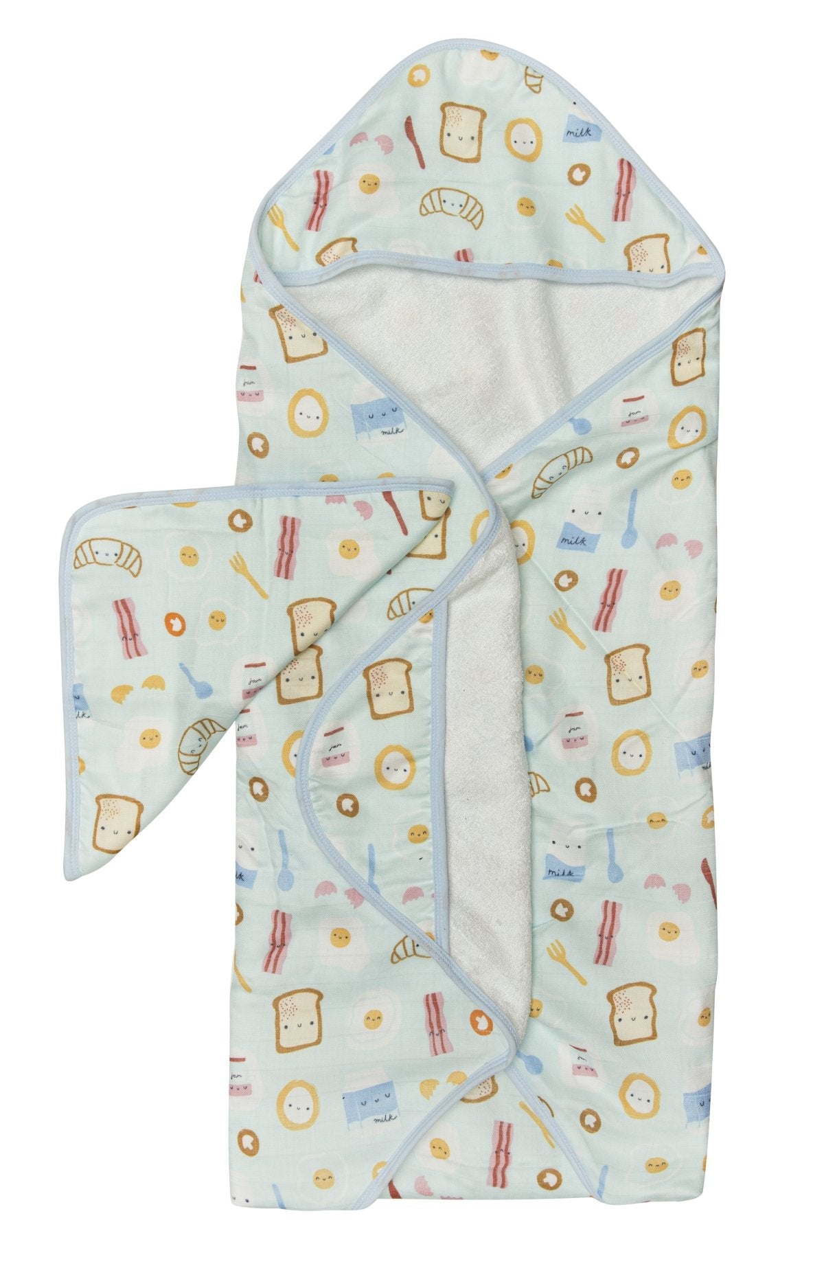 Loulou Lollipop - Hooded Towel Set - Breakfast Blue - Artock Australia