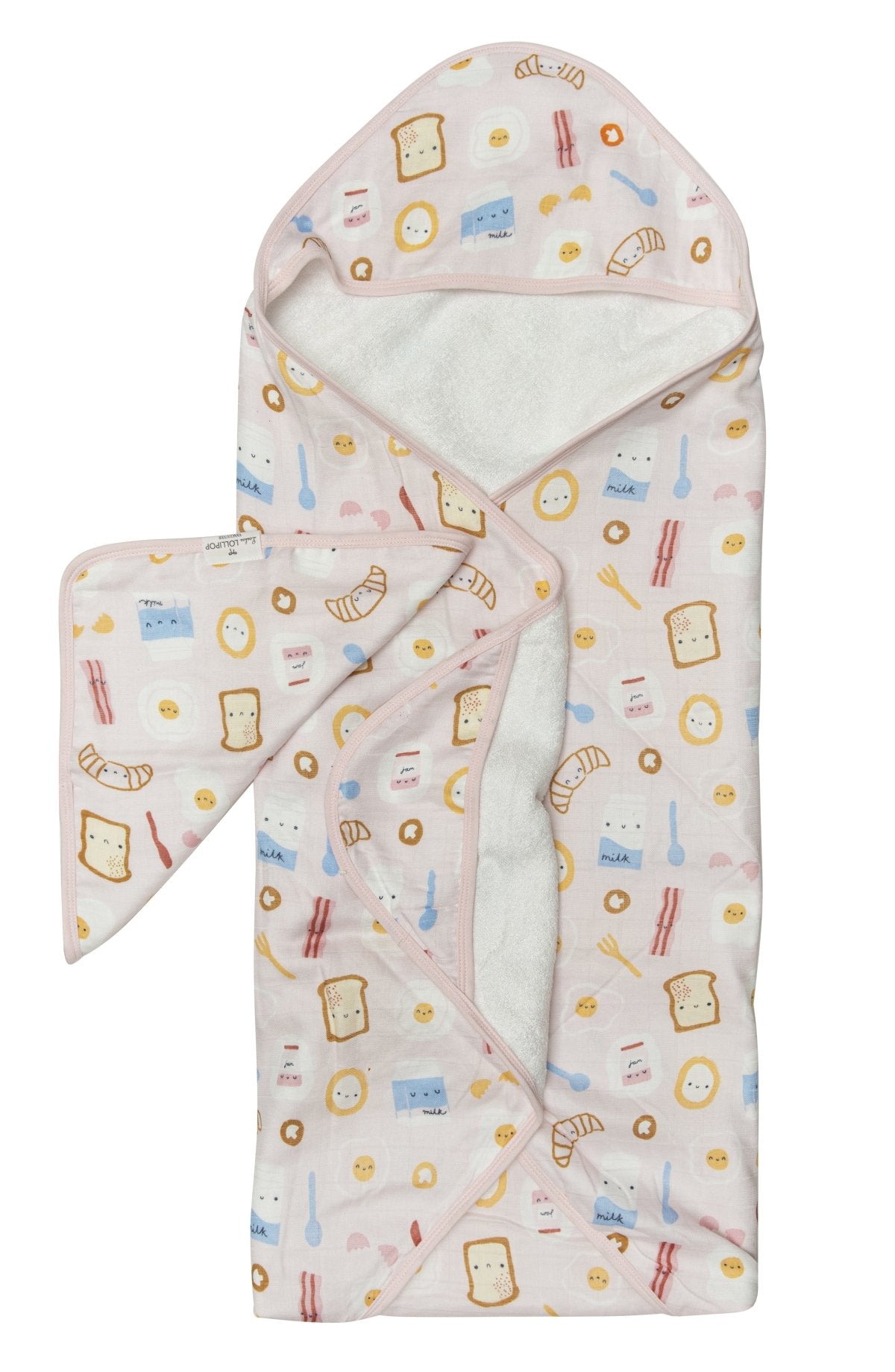 Loulou Lollipop - Hooded Towel Set - Breakfast Pink - Artock Australia