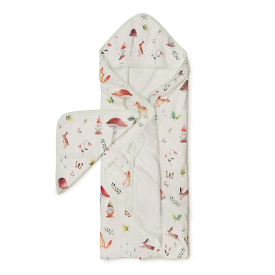 Loulou Lollipop | Hooded Towel Set - Woodland Gnome | Artock Australia