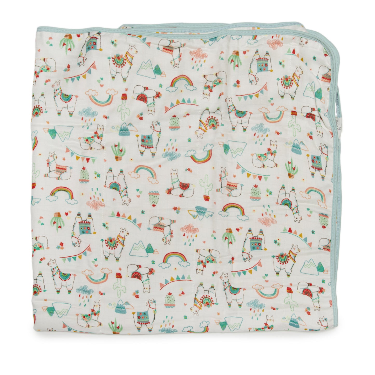 Loulou Lollipop | Muslin Quilt Blanket - Llama | Artock Australia