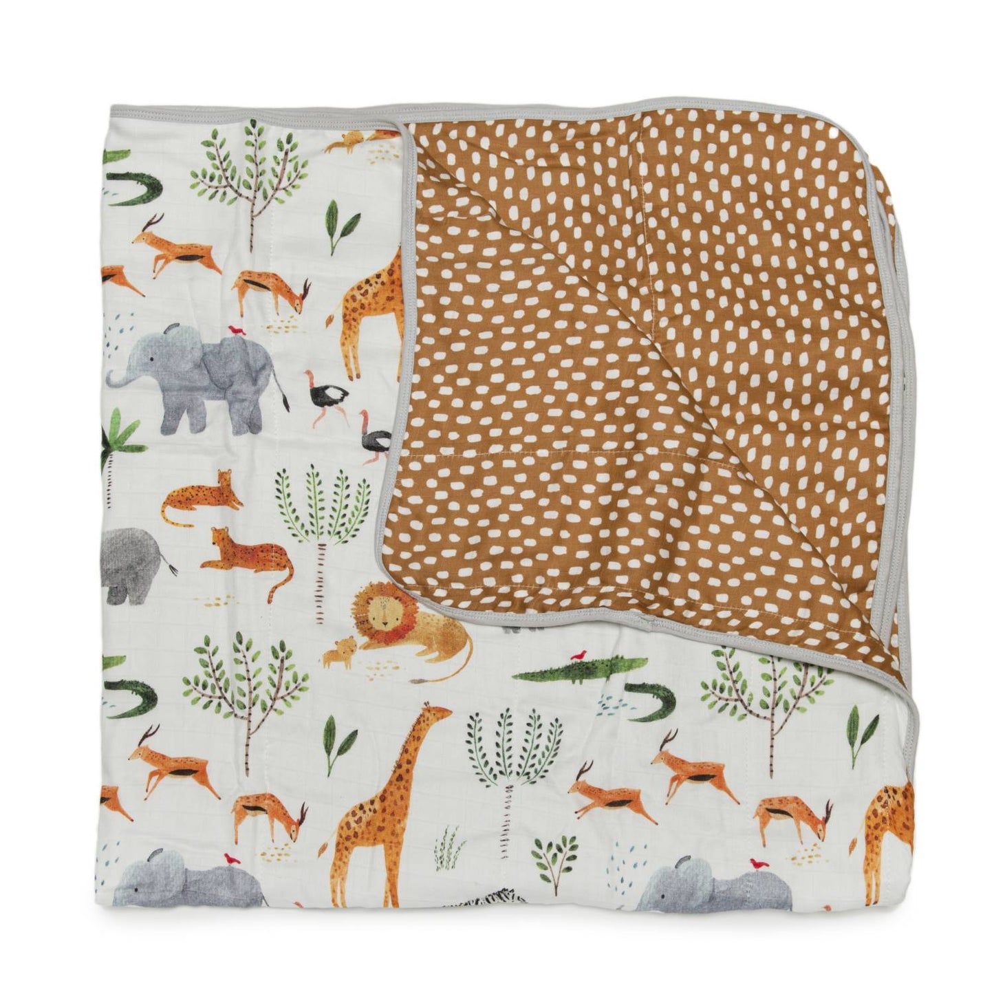 Loulou Lollipop | Muslin Quilt Blanket - Safari Jungle | Artock Australia