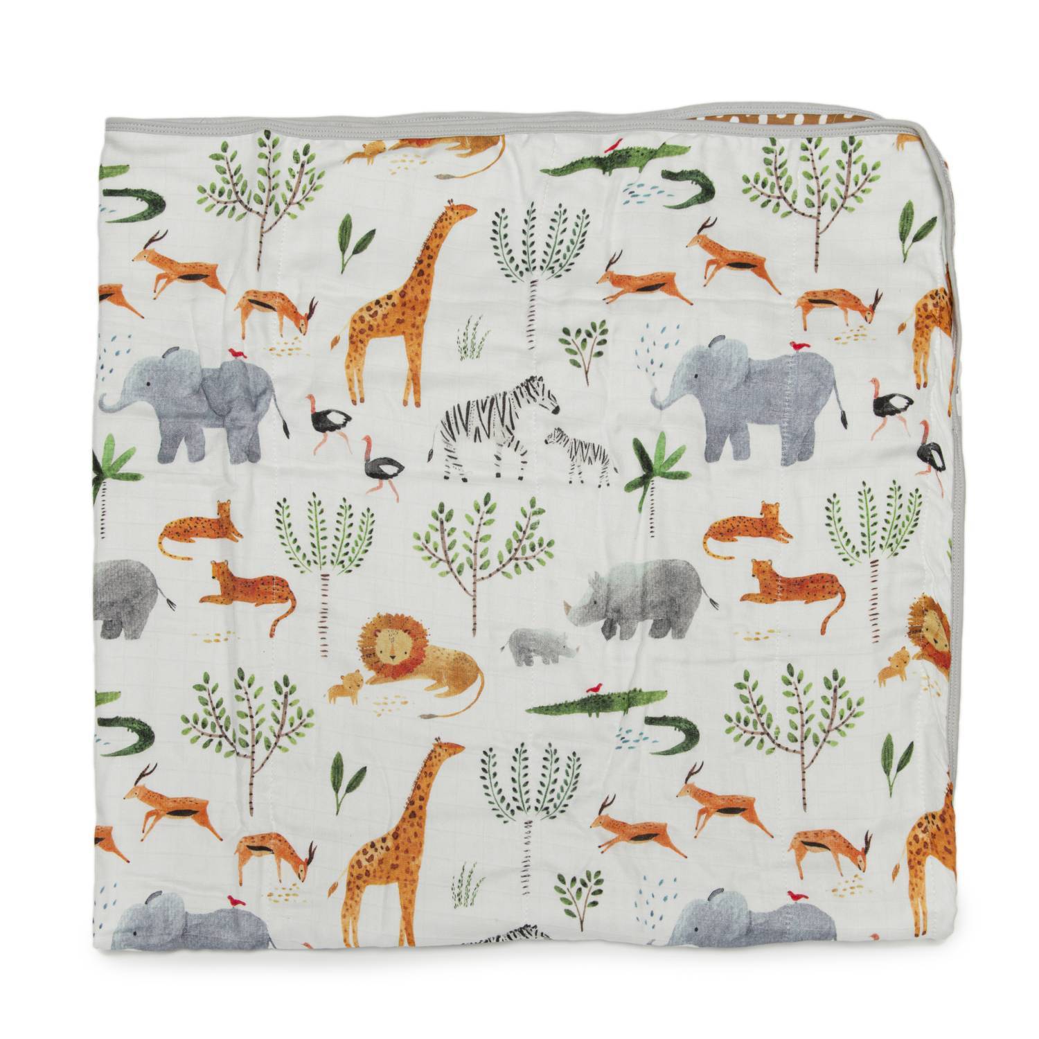 Loulou Lollipop | Muslin Quilt Blanket - Safari Jungle | Artock Australia