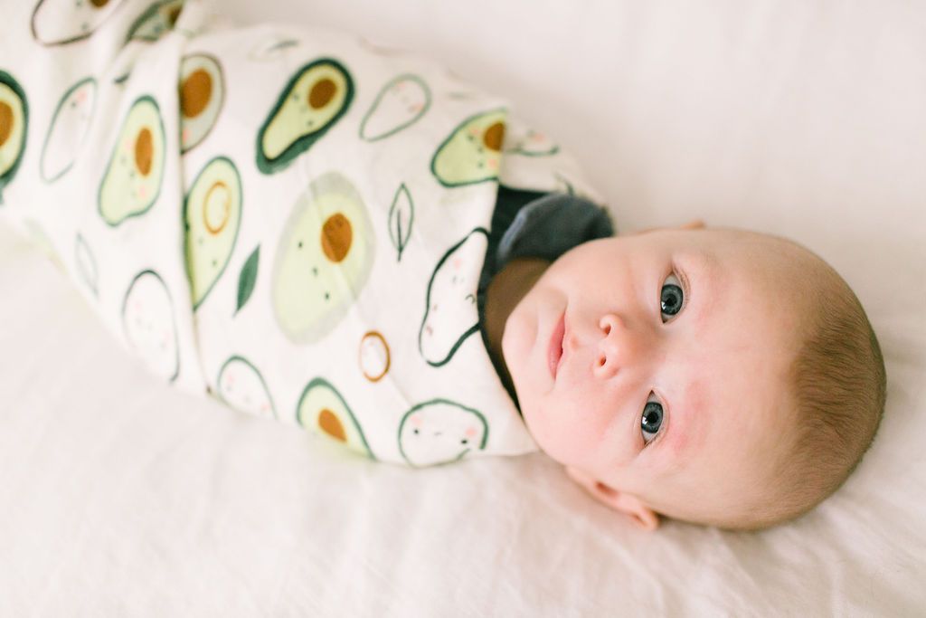 Loulou Lollipop | Muslin Swaddle - Avocado | Artock Australia