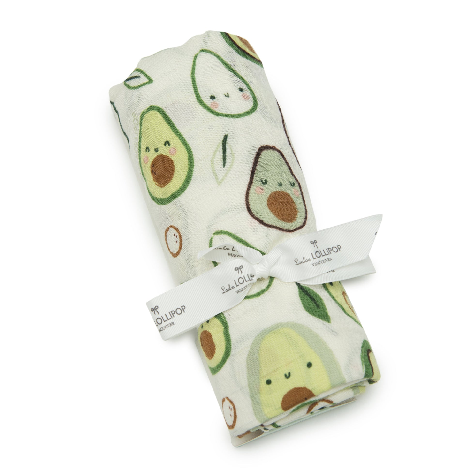 Loulou Lollipop | Muslin Swaddle - Avocado | Artock Australia