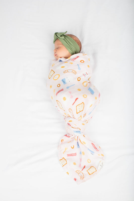 Loulou Lollipop - Muslin Swaddle - Breakfast Pink - Artock Australia