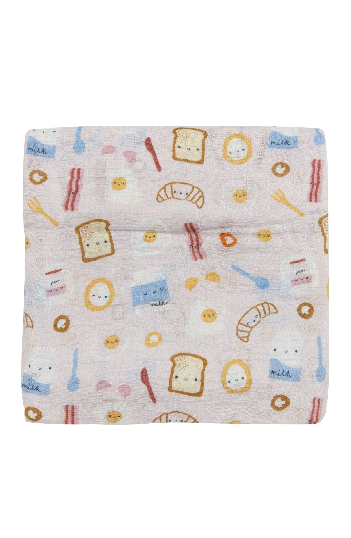 Loulou Lollipop - Muslin Swaddle - Breakfast Pink - Artock Australia