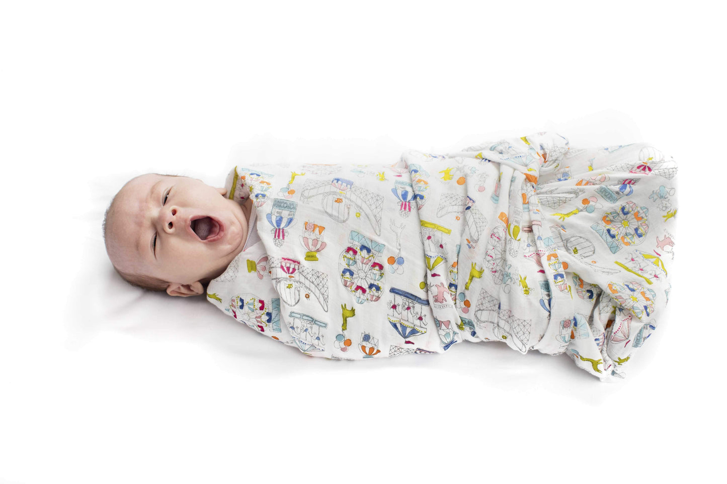 Loulou Lollipop - Muslin Swaddle - Carnival Fun - Artock Australia