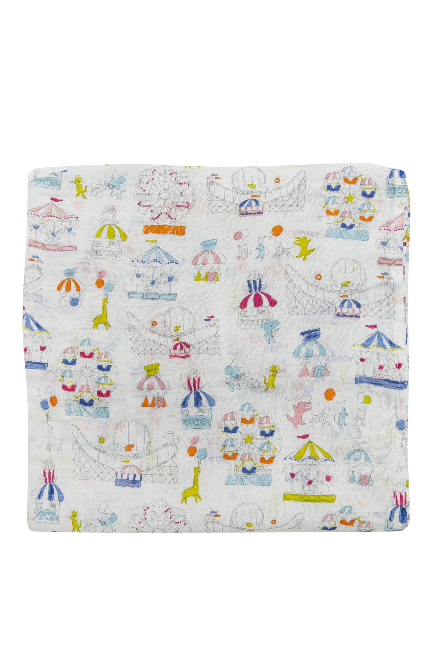 Loulou Lollipop - Muslin Swaddle - Carnival Fun - Artock Australia