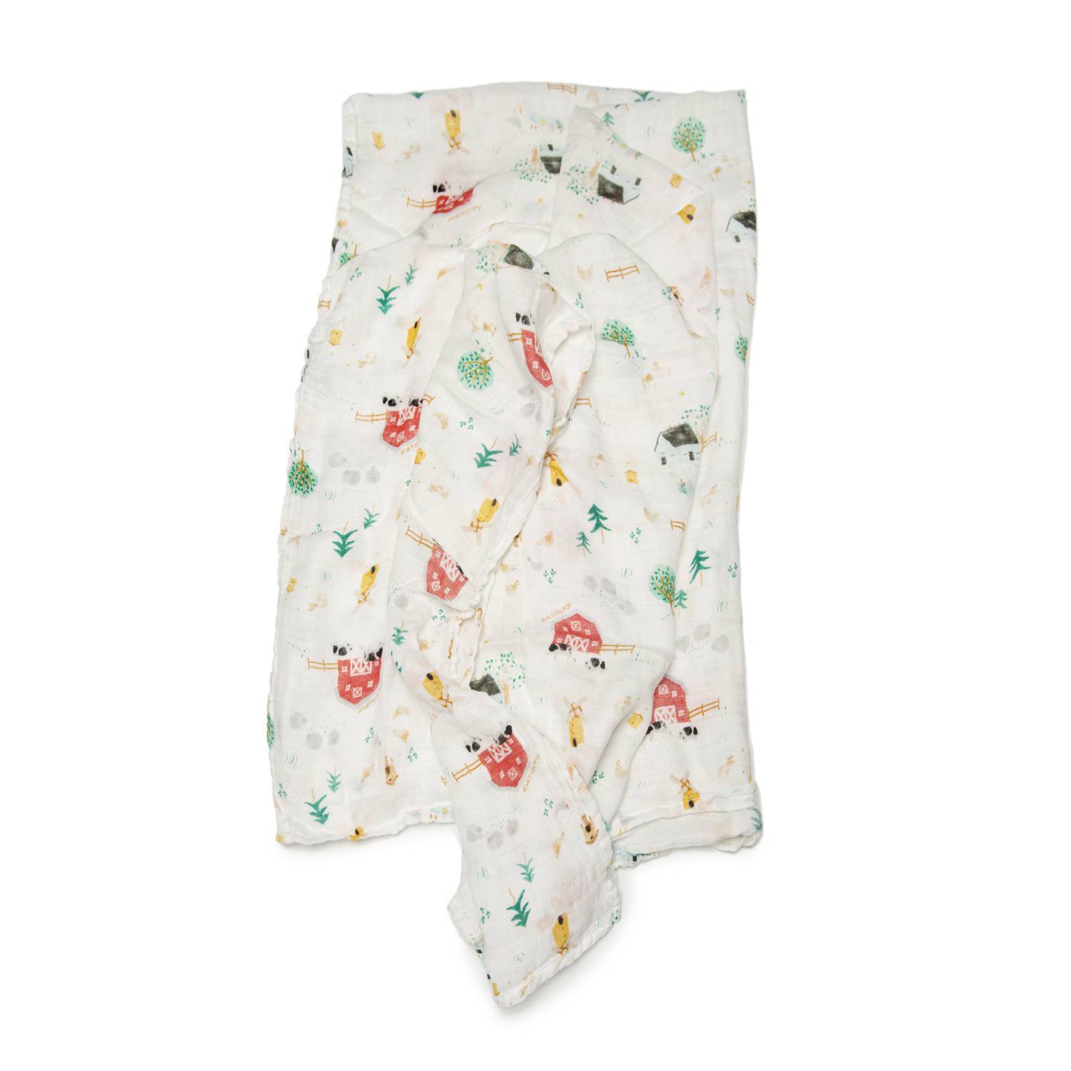 Loulou Lollipop | Muslin Swaddle - Farm Animals | Artock Australia