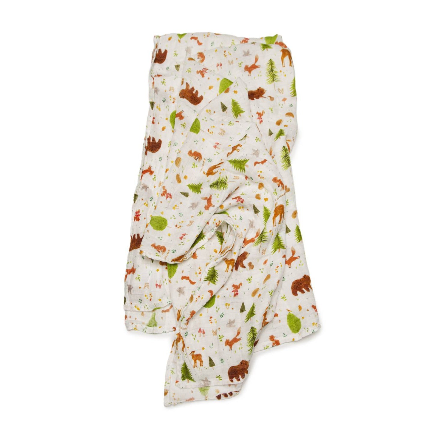 Loulou Lollipop | Muslin Swaddle - Forest Friends | Artock Australia