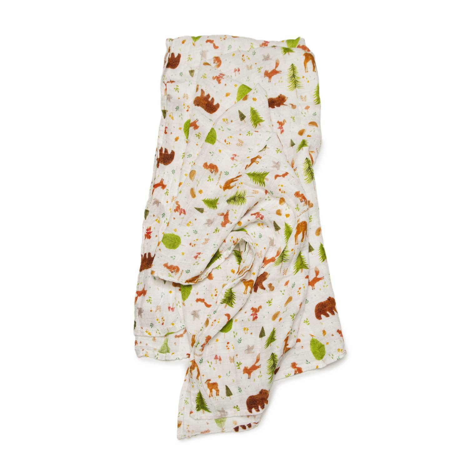 Loulou Lollipop | Muslin Swaddle - Forest Friends | Artock Australia