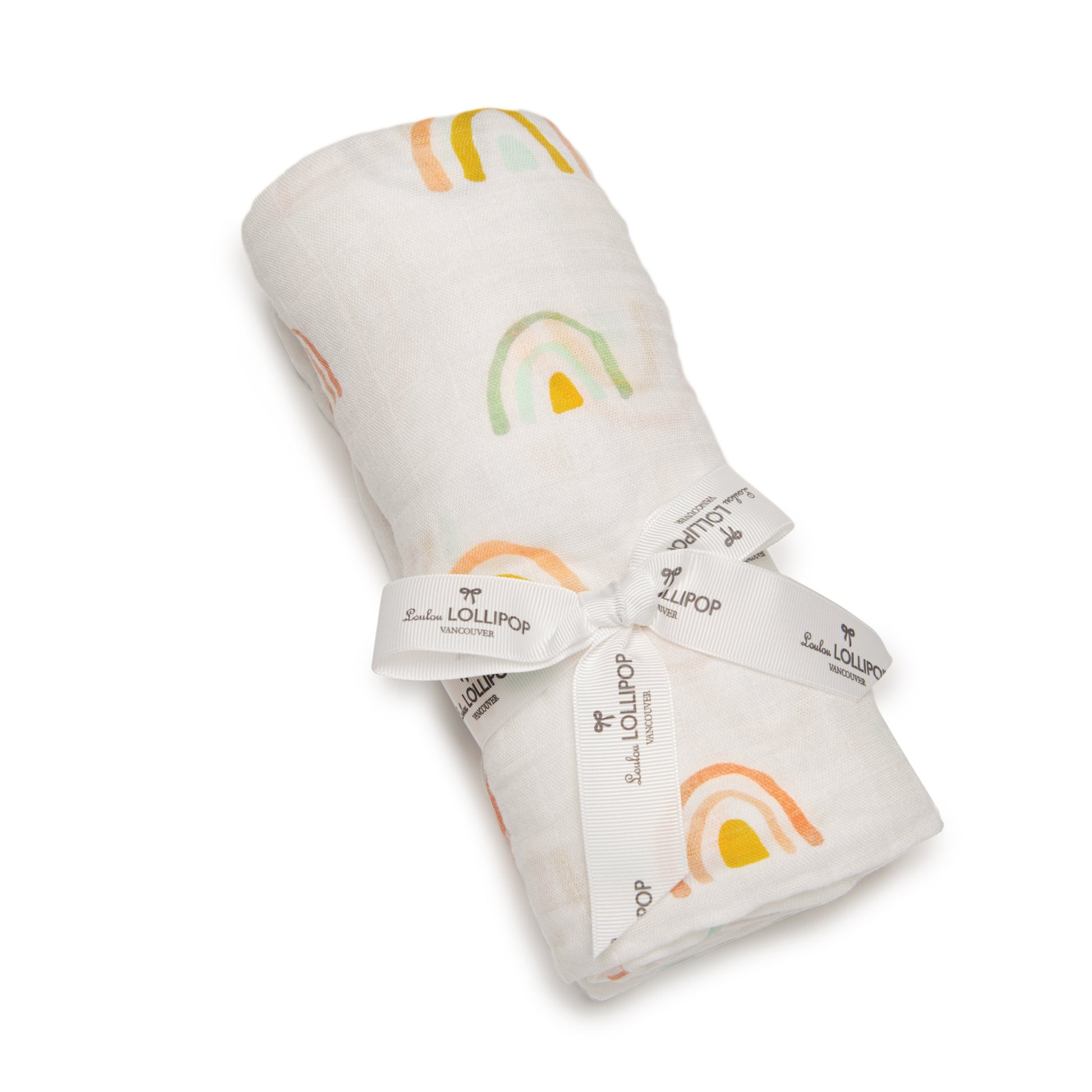 Loulou Lollipop | Muslin Swaddle - Llama Rainbow | Artock Australia