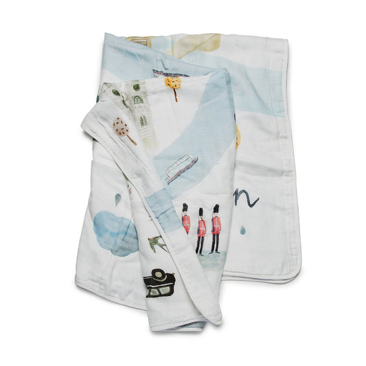 Loulou Lollipop | Muslin Swaddle - London | Artock Australia