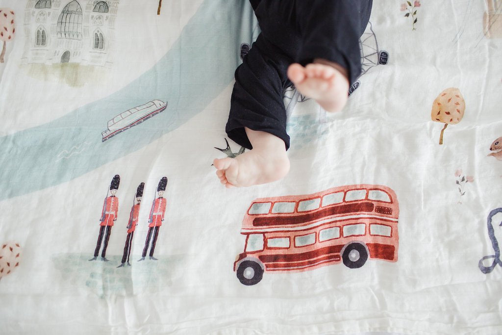 Loulou Lollipop | Muslin Swaddle - London | Artock Australia