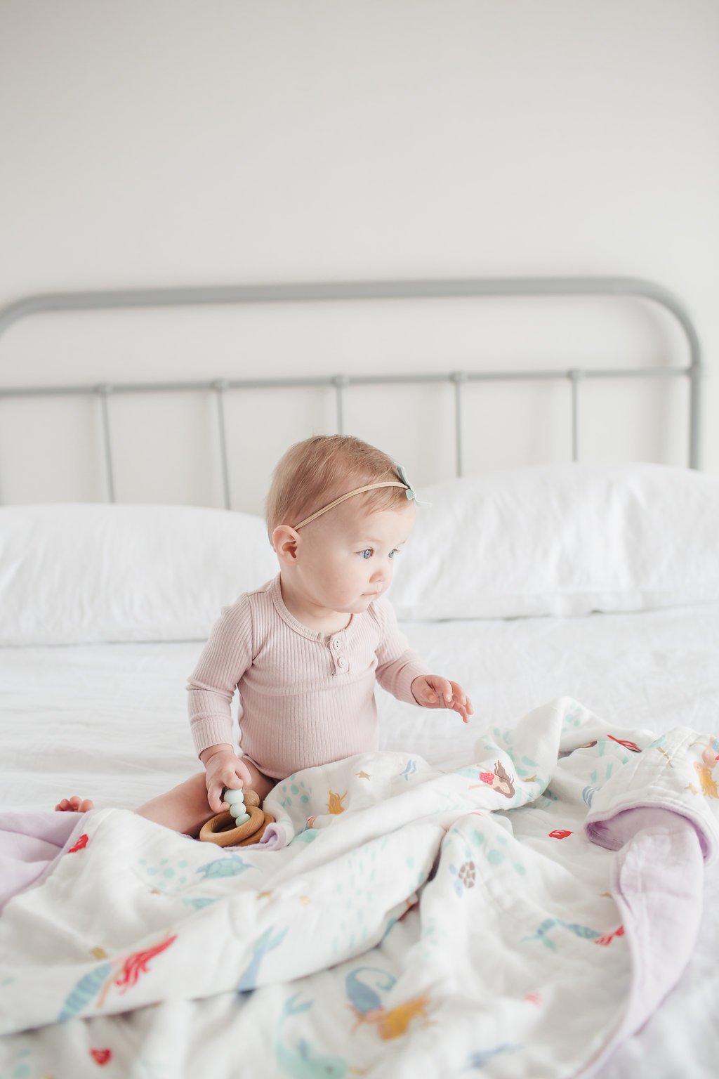 Loulou Lollipop | Muslin Swaddle - Mermaids and Narwhals | Artock Australia