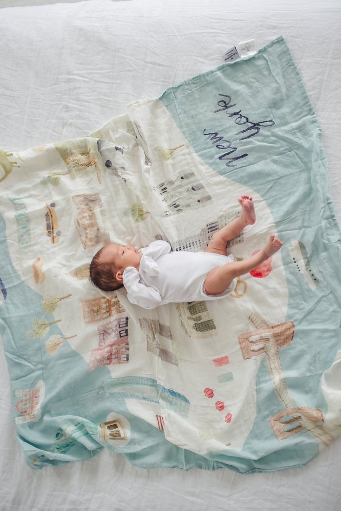 Loulou Lollipop | Muslin Swaddle - New York | Artock Australia