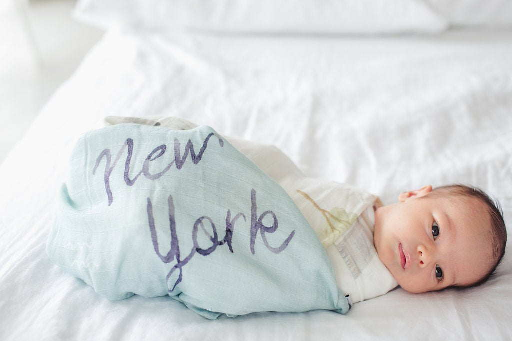 Loulou Lollipop | Muslin Swaddle - New York | Artock Australia