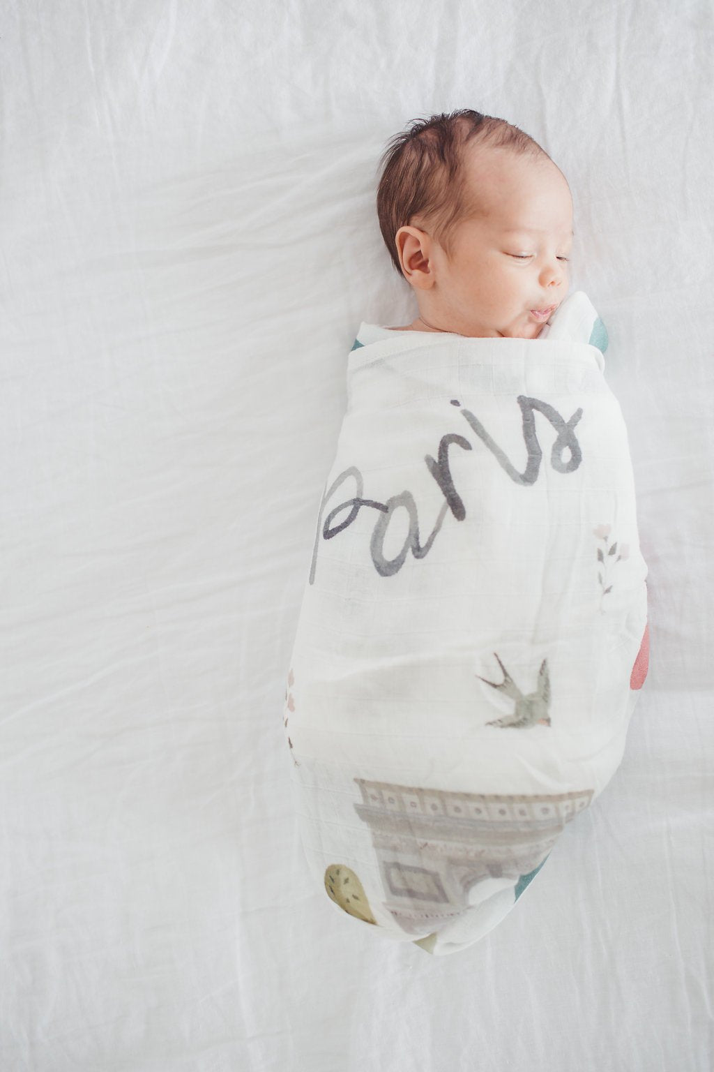 Loulou Lollipop | Muslin Swaddle - Paris | Artock Australia