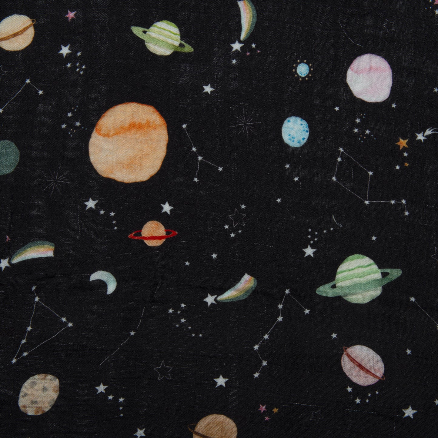 Loulou Lollipop | Muslin Swaddle - Planets | Artock Australia