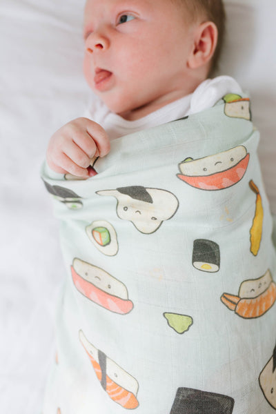 Loulou Lollipop | Muslin Swaddle - Sushi | Artock Australia