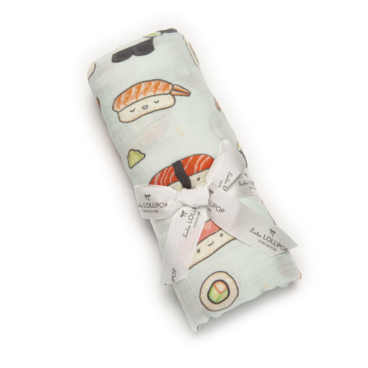 Loulou Lollipop | Muslin Swaddle - Sushi | Artock Australia