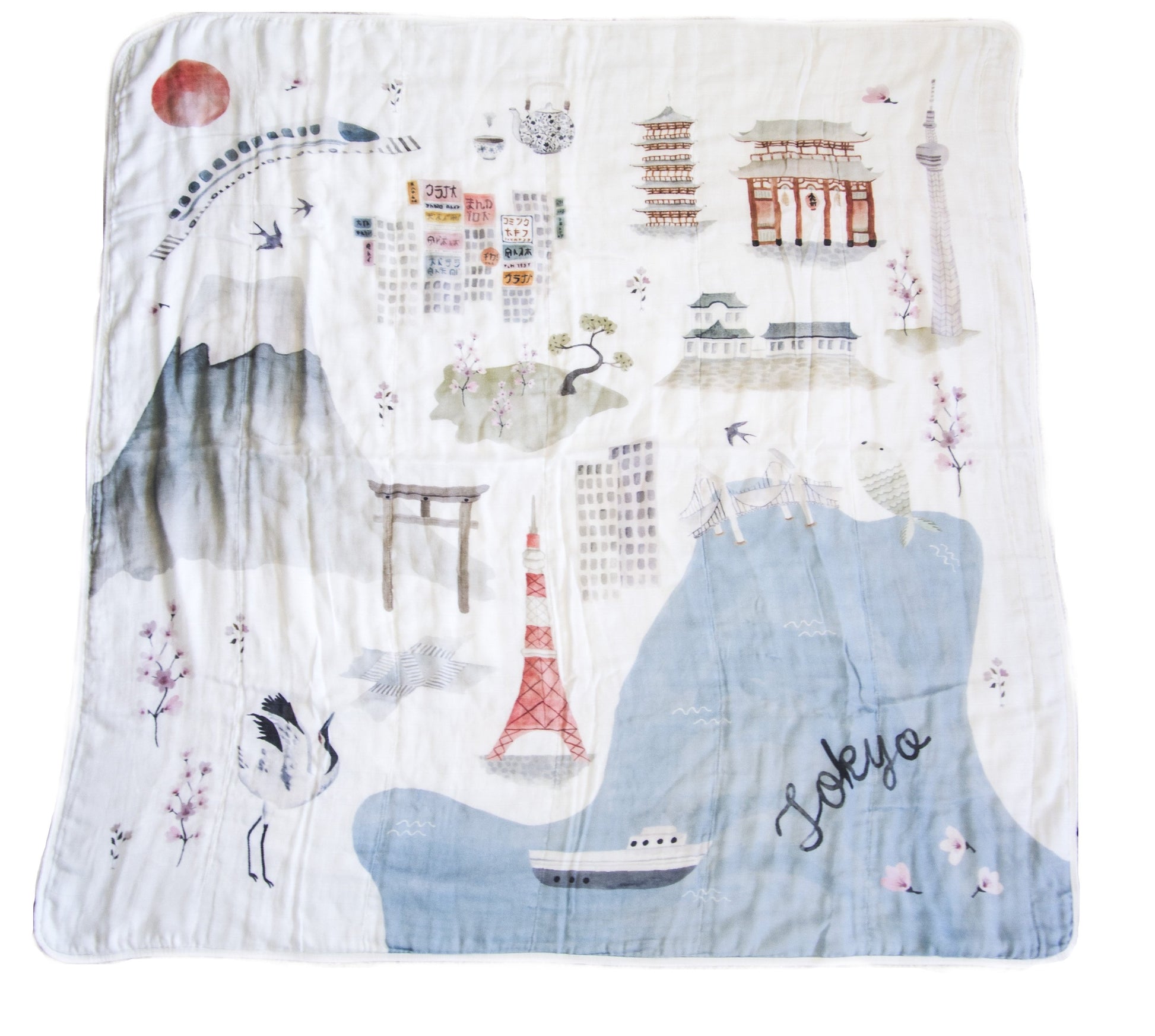 Loulou Lollipop | Muslin Swaddle - Tokyo | Artock Australia