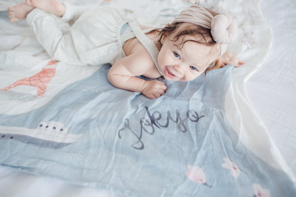 Loulou Lollipop | Muslin Swaddle - Tokyo | Artock Australia