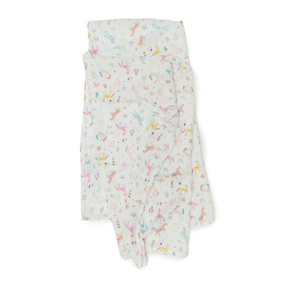 Loulou Lollipop | Muslin Swaddle - Unicorn Dream | Artock Australia