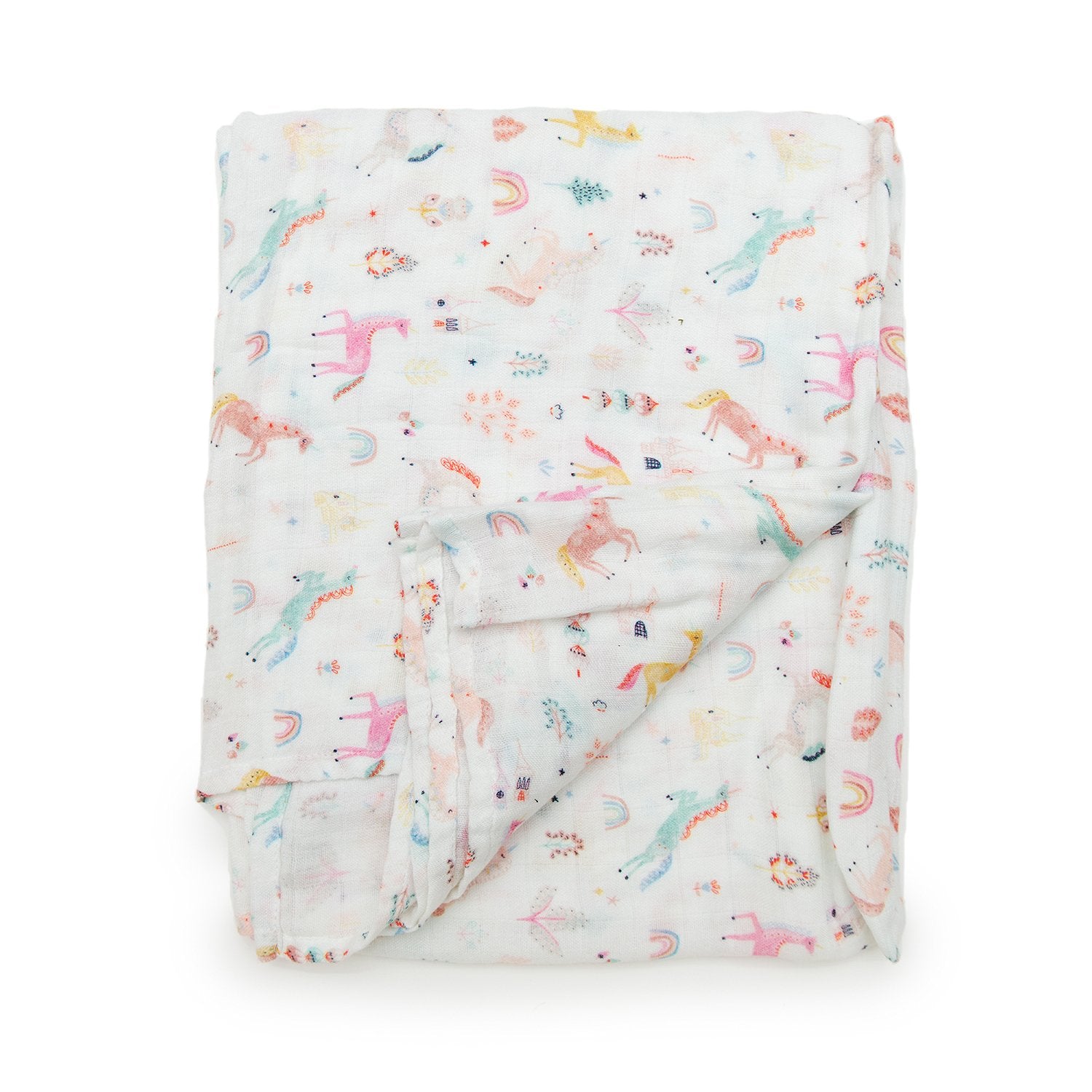 Loulou Lollipop | Muslin Swaddle - Unicorn Dream | Artock Australia