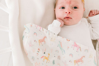 Loulou Lollipop | Muslin Swaddle - Unicorn Dream | Artock Australia