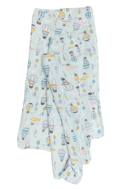 Loulou Lollipop - Muslin Swaddle - Up Up Away - Artock Australia