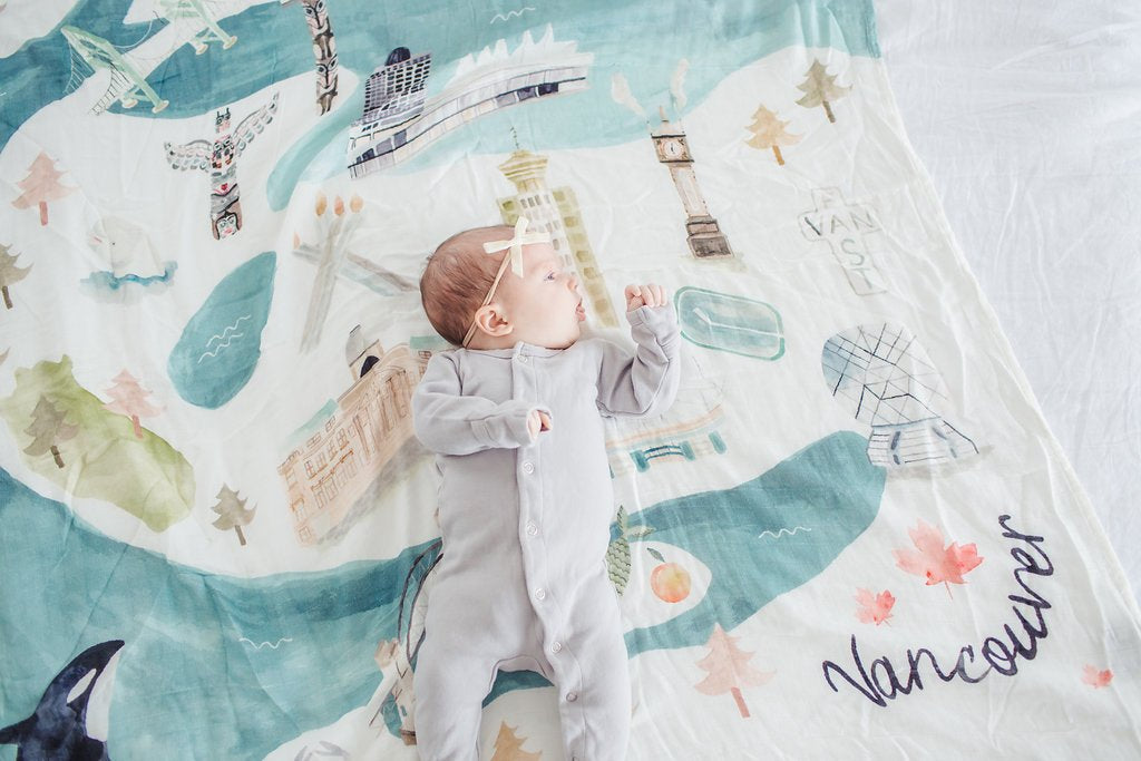 Loulou Lollipop | Muslin Swaddle - Vancouver | Artock Australia