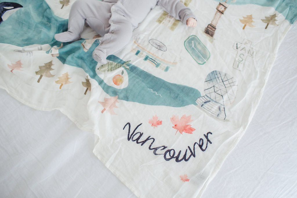 Loulou Lollipop | Muslin Swaddle - Vancouver | Artock Australia