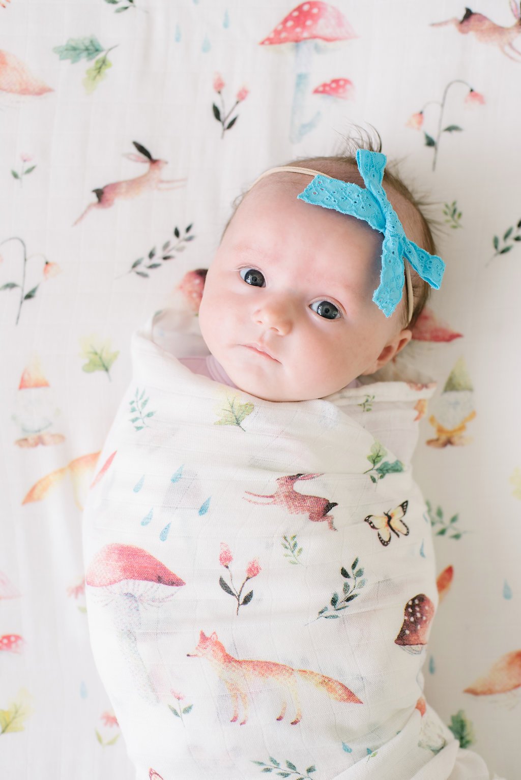 Loulou Lollipop | Muslin Swaddle - Woodland Gnome | Artock Australia