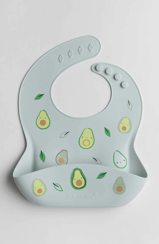 Loulou Lollipop - Silicone Bib - Avocado - Artock Australia