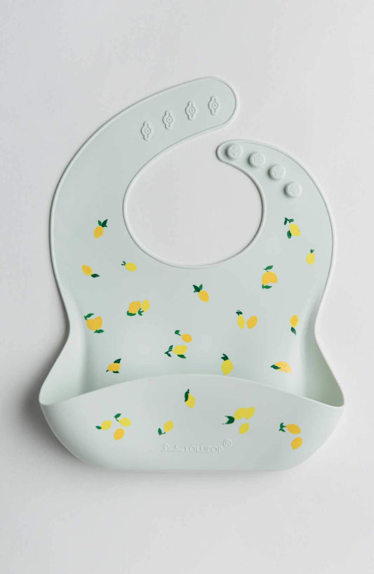 Loulou Lollipop - Silicone Bib - Lemon - Artock Australia