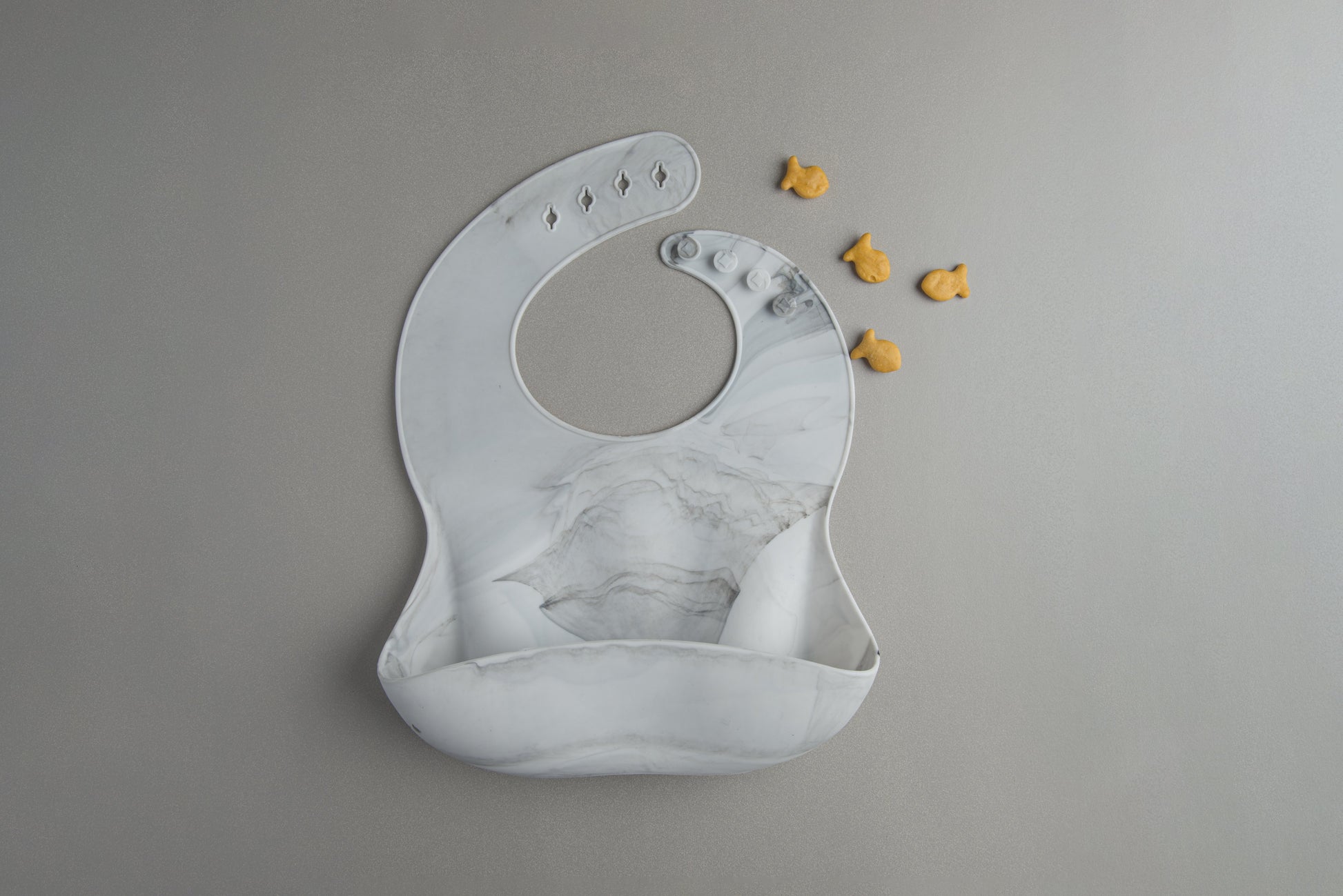 Loulou Lollipop - Silicone Bib - Marble - Artock Australia