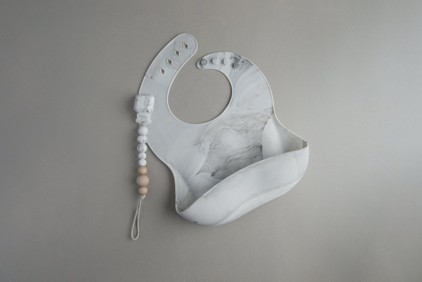 Loulou Lollipop - Silicone Bib - Marble - Artock Australia