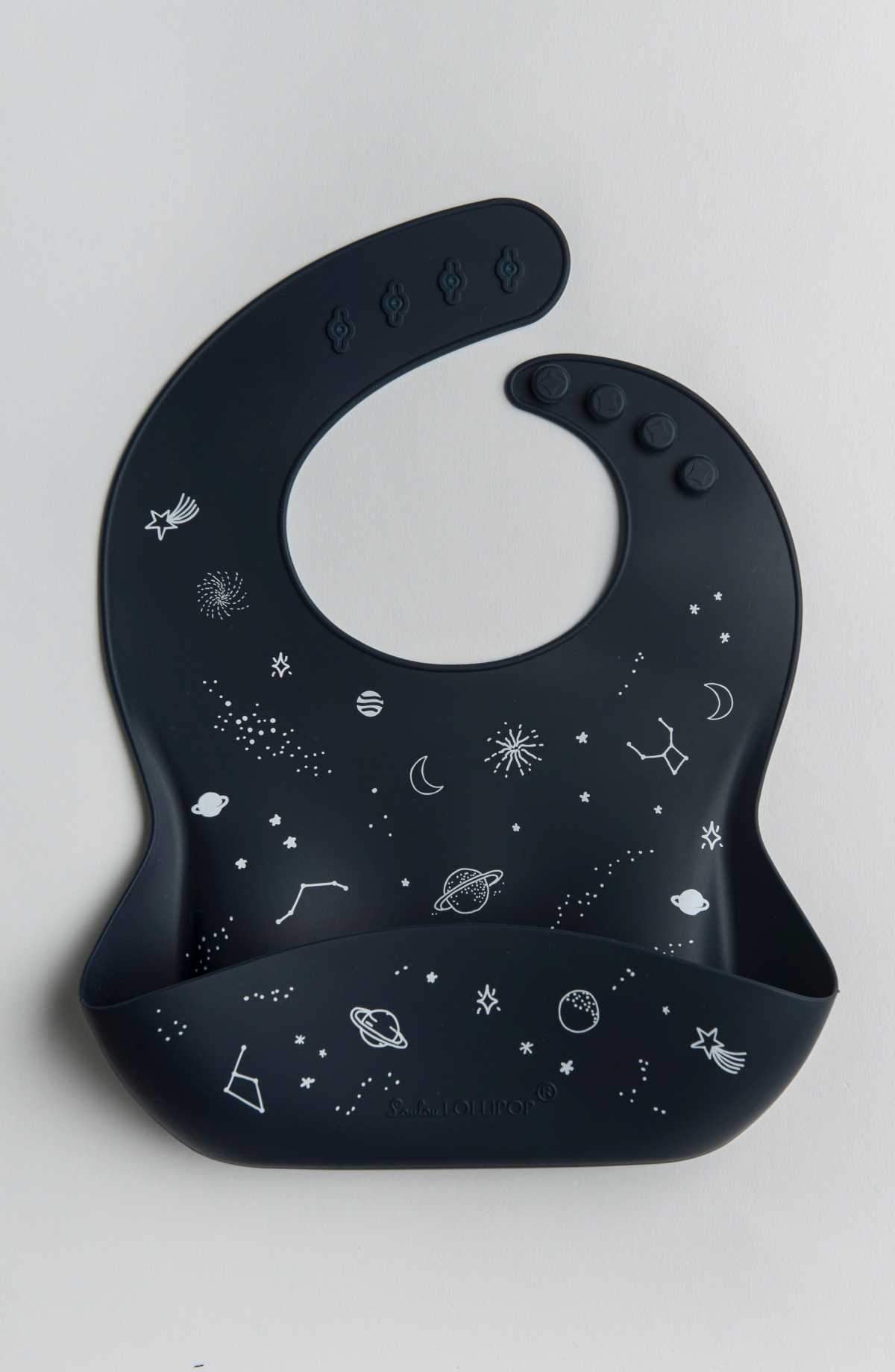 Loulou Lollipop - Silicone Bib - Space - Artock Australia