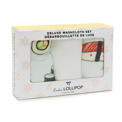 Loulou Lollipop | Washcloth 3-pieces Set - Sushi | Artock Australia