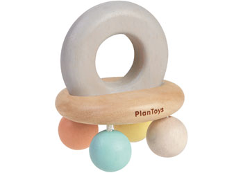 PlanToys | Bell Rattle - Pastel | Artock Australia